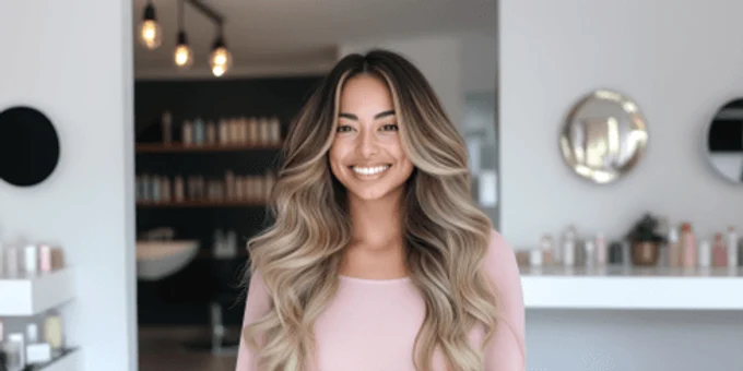 Окрашивание блонд 